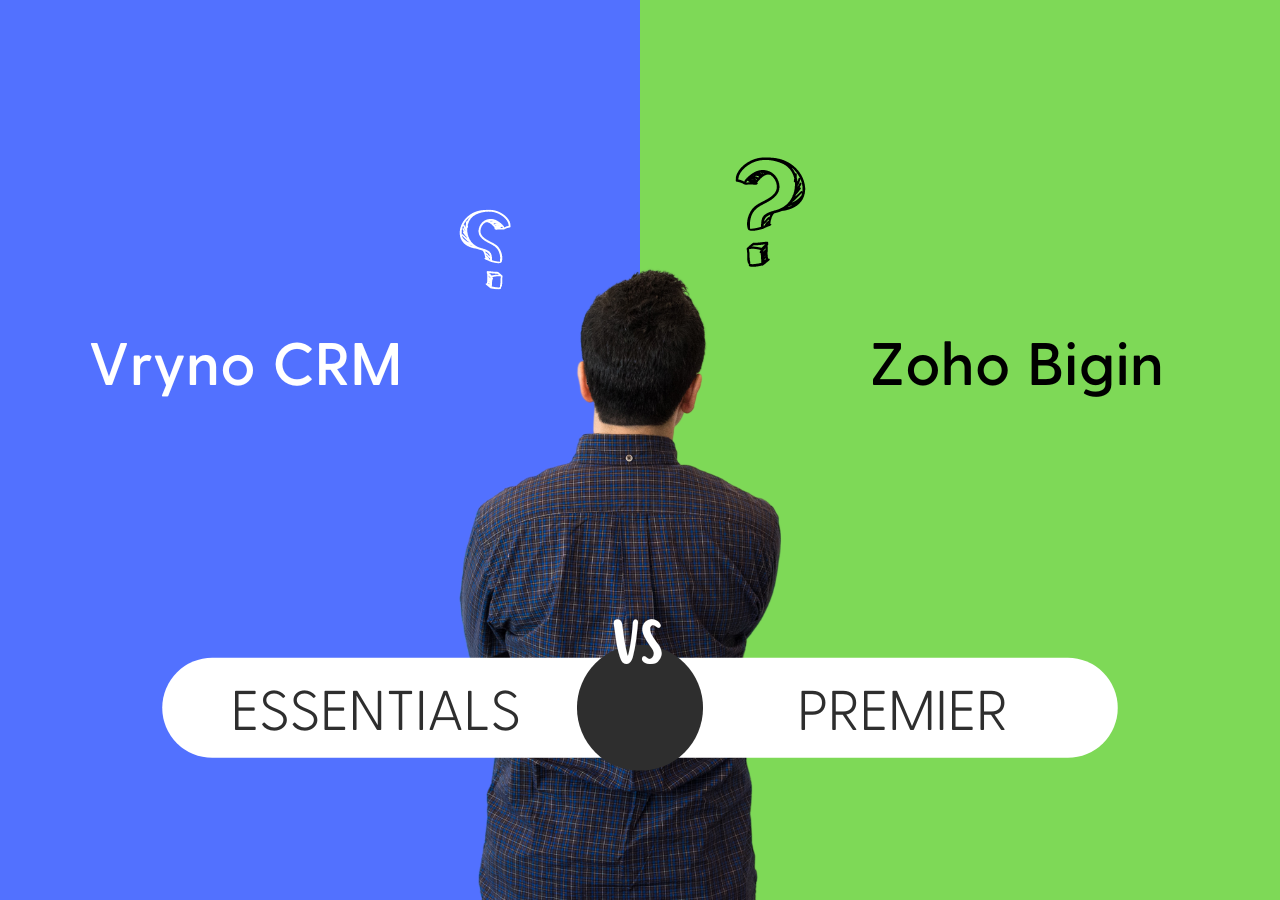 Vryno CRM vs Zoho Bigin – Features & Pricing Comparison
